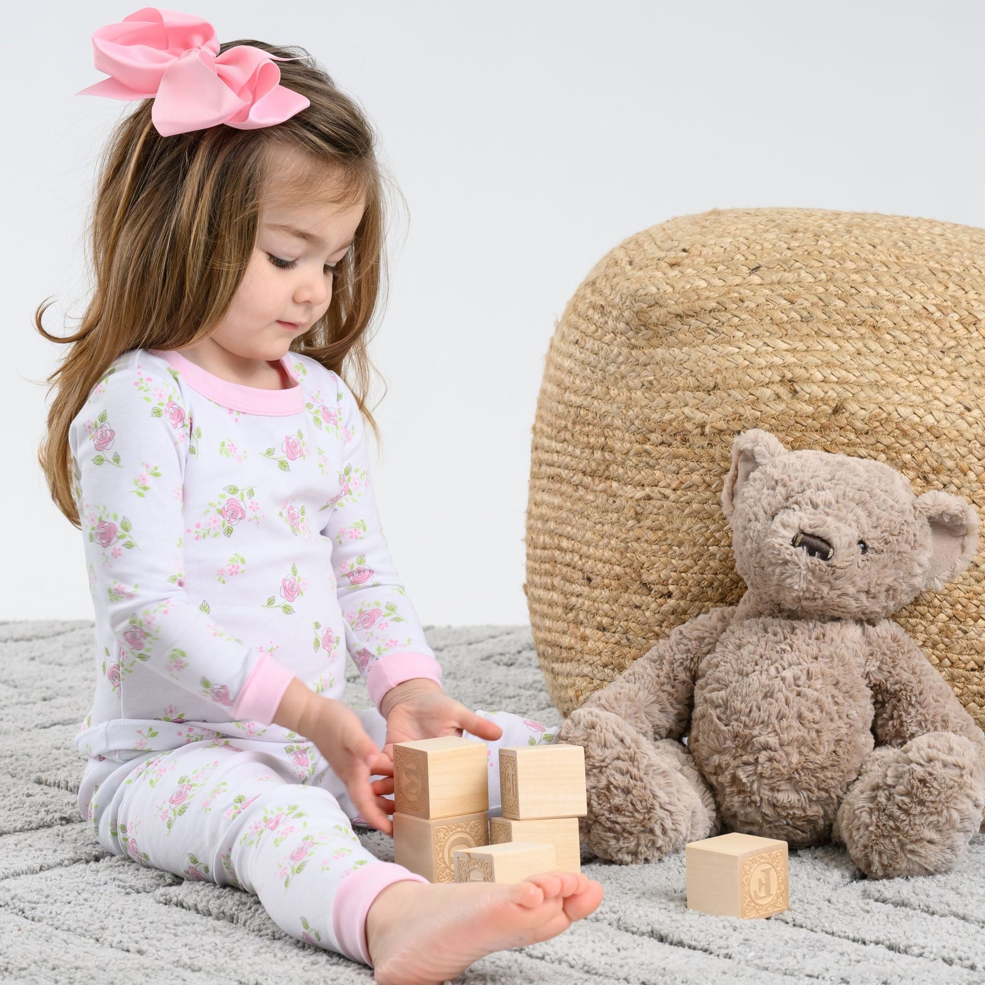 Hope's Rose Infant/Toddler Long Pajamas - Magnolia BabyLong Pajamas
