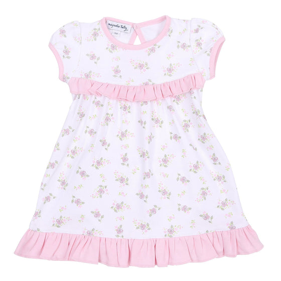 Hope's Rose Print Ruffle Short Sleeve Dress Set - Magnolia BabyDress