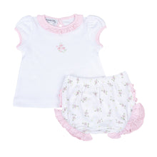  Hope's Rose Print Short Sleeve Diaper Cover Set - Magnolia BabyDiaper Cover