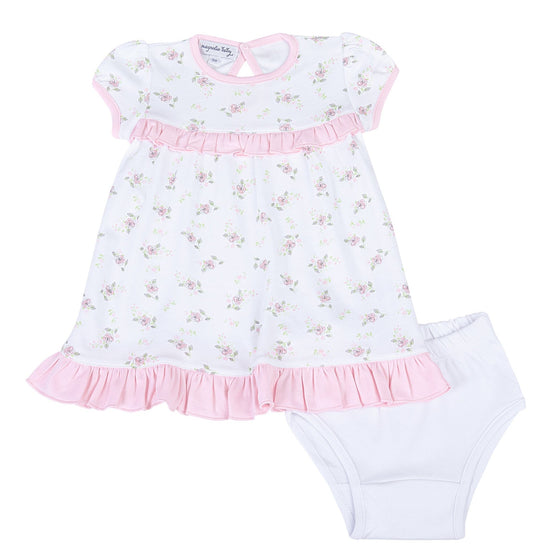 Hope's Rose Print Short Sleeve Dress - Magnolia BabyDress