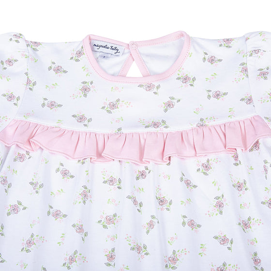 Hope's Rose Print Short Sleeve Dress - Magnolia BabyDress