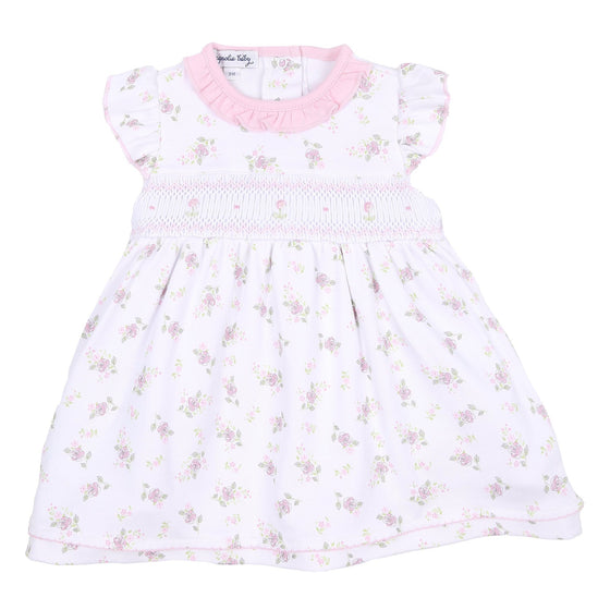 Hope's Rose Smocked Print Flutters Toddler Dress - Magnolia BabyDress