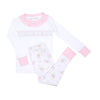 Hope's Rose Smocked Ruffle Long Pajamas - Magnolia BabyLong Pajamas