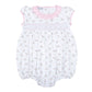 Hope's Rose Smocked Ruffle Short Sleeve Bubble - Magnolia BabyBubble