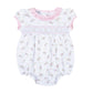 Hope's Rose Smocked Ruffle Short Sleeve Bubble - Magnolia BabyBubble