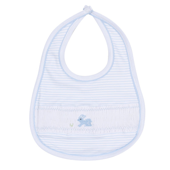 Hoppity Hop Classics Smocked Bib - Light Blue - Magnolia BabyBib
