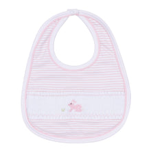  Hoppity Hop Classics Smocked Bib - Pink - Magnolia BabyBib