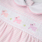 Hoppity Hop Classics Smocked Bubble - Pink - Magnolia BabyBubble