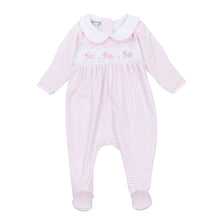  Hoppity Hop Classics Smocked Footie - Pink - Magnolia BabyFootie