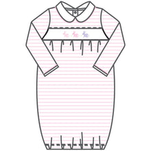  Hoppity Hop Classics Smocked Gathered Gown - Pink - Magnolia BabyGown