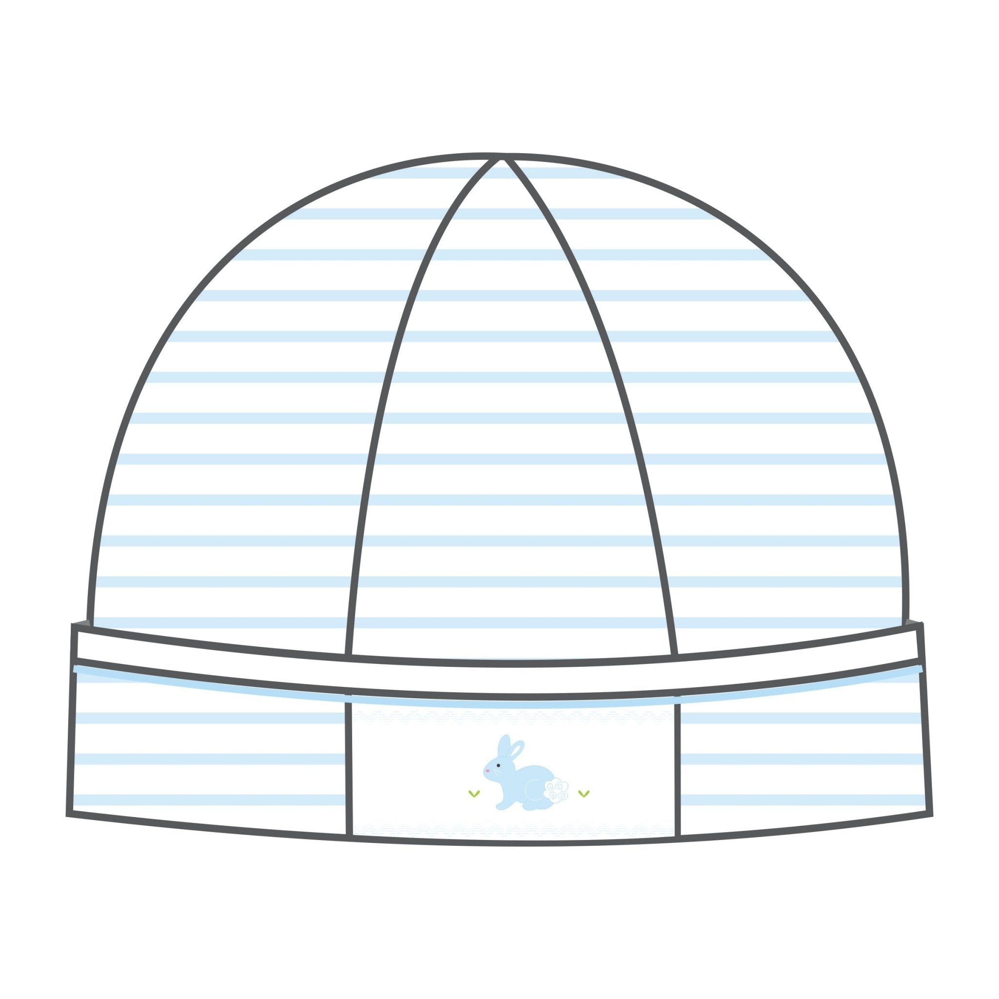Hoppity Hop Classics Smocked Hat - Light Blue - Magnolia BabyHat