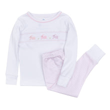  Hoppity Hop Classics Smocked Long Pajama - Pink - Magnolia BabyLong Pajamas