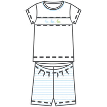  Hoppity Hop Classics Smocked Short Pajamas - Light Blue - Magnolia BabyShort Pajamas