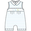 Hoppity Hop Classics Smocked Short Playsuit - Light Blue - Magnolia BabyShort Playsuit