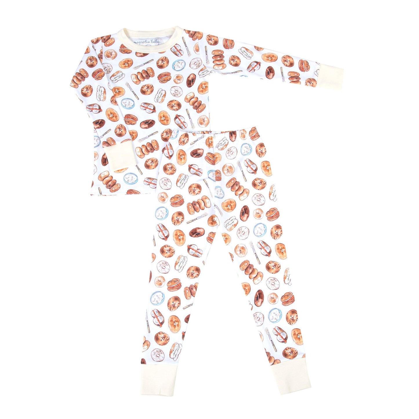 Magnolia Baby_Hot Bagels Long Pajamas_2