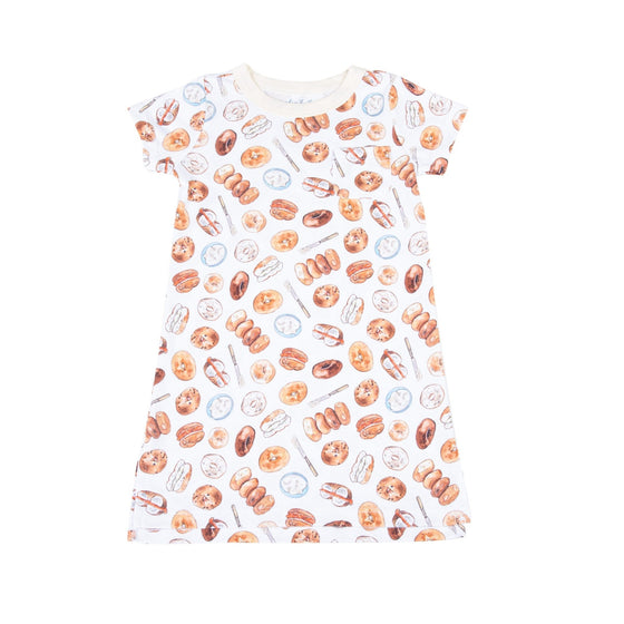 Hot Bagels Short Sleeve Nightdress - Magnolia BabyNightdress