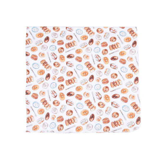 Hot Bagels Swaddle Blanket - Magnolia BabySwaddle Blanket