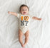 Hot Dog Pretzel NY Onesie - Organic - Magnolia BabyBodysuit