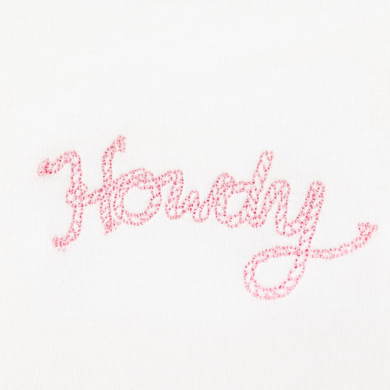 Howdy! Bib - Dusty Rose by Luna and Arlo - Luna and ArloBib