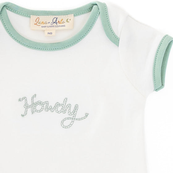 Howdy! Bodysuit - Moss by Luna and Arlo - Magnolia BabyBodysuit