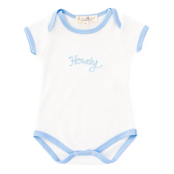 Howdy! Bodysuit - Sky by Luna and Arlo - Magnolia BabyBodysuit