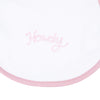 Howdy! Embroidered Bib - Dusty Rose - Magnolia BabyBib