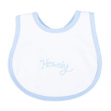  Howdy! Embroidered Bib - Sky - Magnolia BabyBib