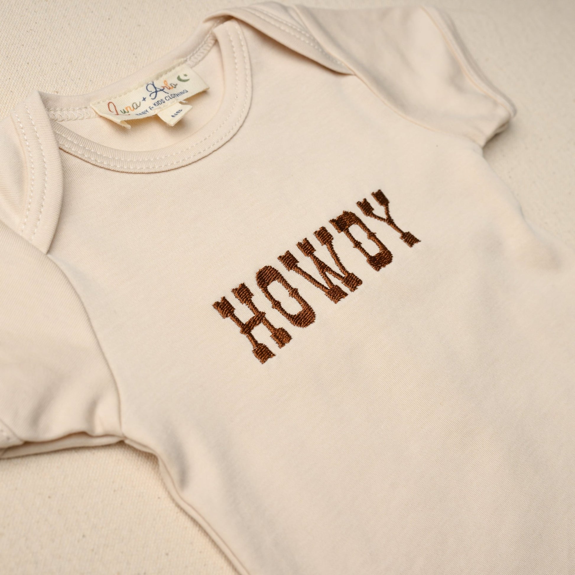Howdy Embroidered Bodysuit - Magnolia BabyBodysuit