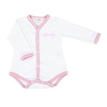  Howdy! Embroidered Front Snap Bodysuit - Dusty Rose - Magnolia BabyBodysuit