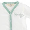 Howdy! Embroidered Front Snap Bodysuit - Moss - Magnolia BabyBodysuit