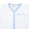 Howdy! Embroidered Front Snap Bodysuit - Sky - Magnolia BabyBodysuit