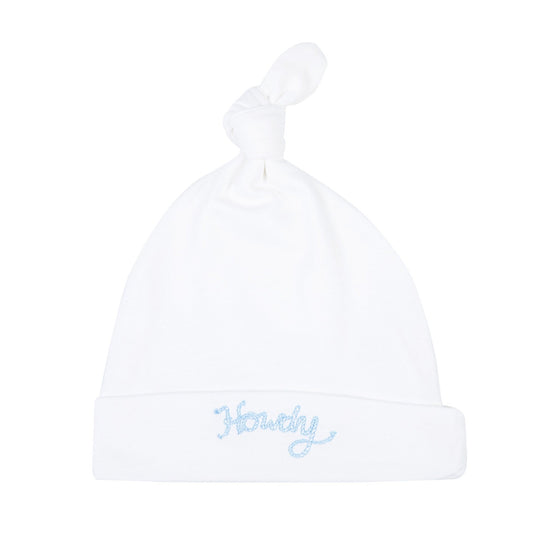 Howdy! Embroidered Hat - Sky - Magnolia BabyHat