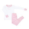 Howdy! Embroidered Long Pajamas - Dusty Rose - Magnolia BabyLong Pajamas