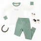 Howdy! Embroidered Long Pajamas - Moss - Luna and ArloLong Pajamas
