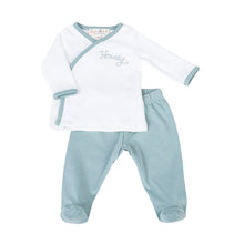  Howdy! Embroidered X - Tee Footed Pant Set - Moss - Magnolia Baby2pc Pant Set