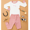 Howdy! Long Pajamas - Dusty Rose by Luna and Arlo - Magnolia BabyLong Pajamas