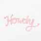 Howdy! Receiving Blanket - Dusty Rose by Luna and Arlo - Luna and ArloReceiving Blanket