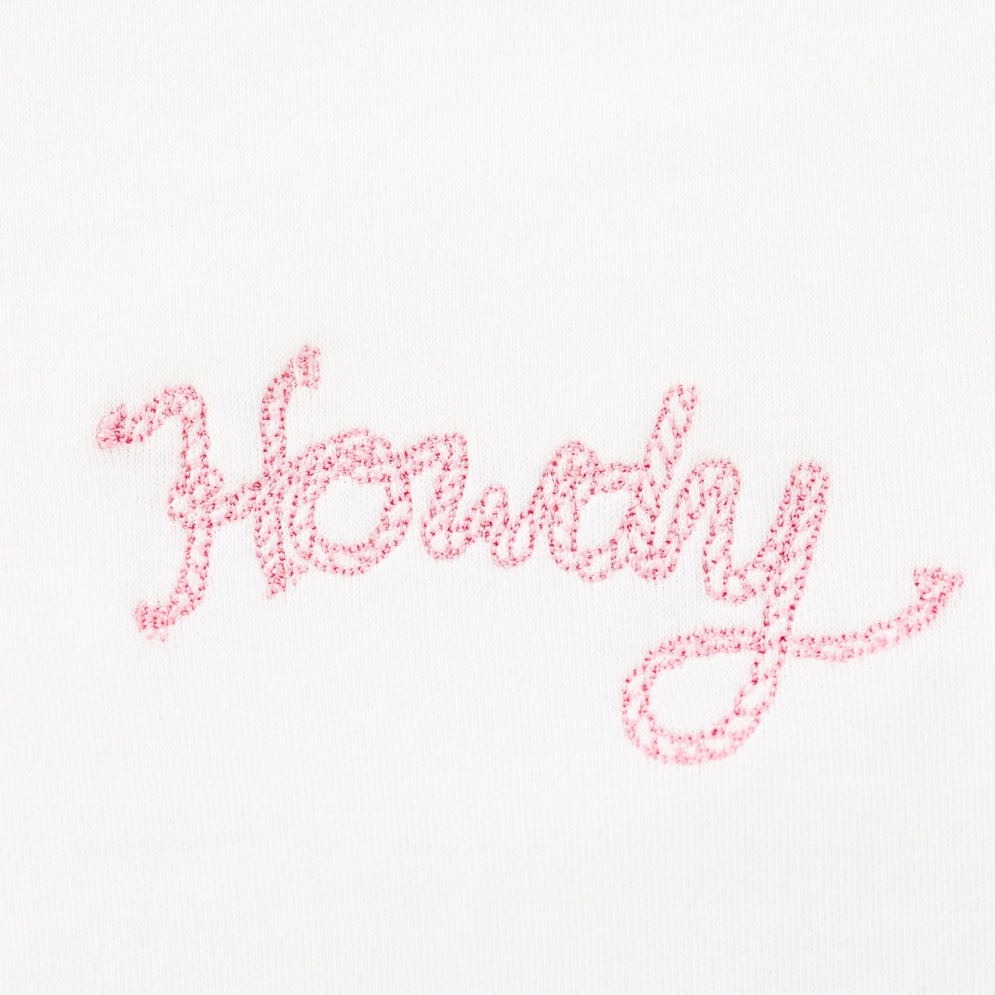 Howdy! Receiving Blanket - Dusty Rose by Luna and Arlo - Luna and ArloReceiving Blanket