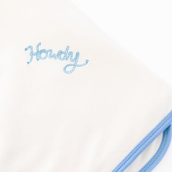 Howdy! Receiving Blanket - Sky by Luna and Arlo - Magnolia BabyReceiving Blanket