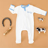 Howdy! Zip Footie - Sky by Luna and Arlo - Magnolia BabyFootie