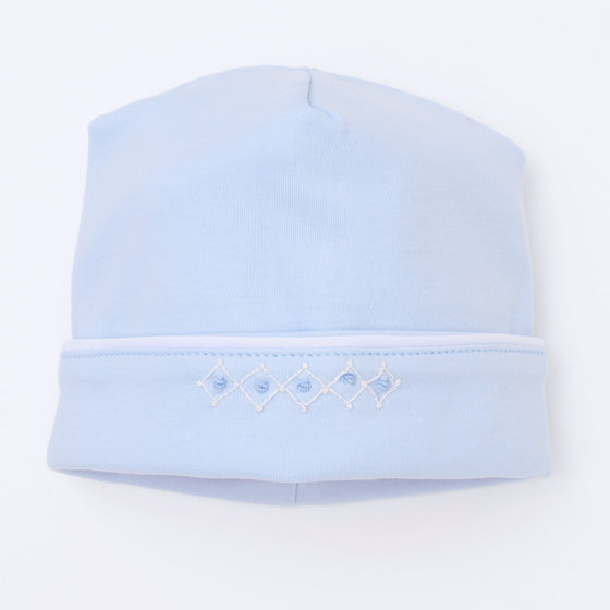 Hudson Embroidered Hat - Light Blue - Magnolia BabyHat