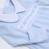 Hudson Smocked Gathered Gown - Light Blue - Magnolia BabyGown