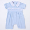 Hudson Smocked Short Playsuit - Light Blue - Magnolia BabyShort Playsuit