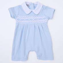  Hudson Smocked Short Playsuit - Light Blue - Magnolia BabyShort Playsuit