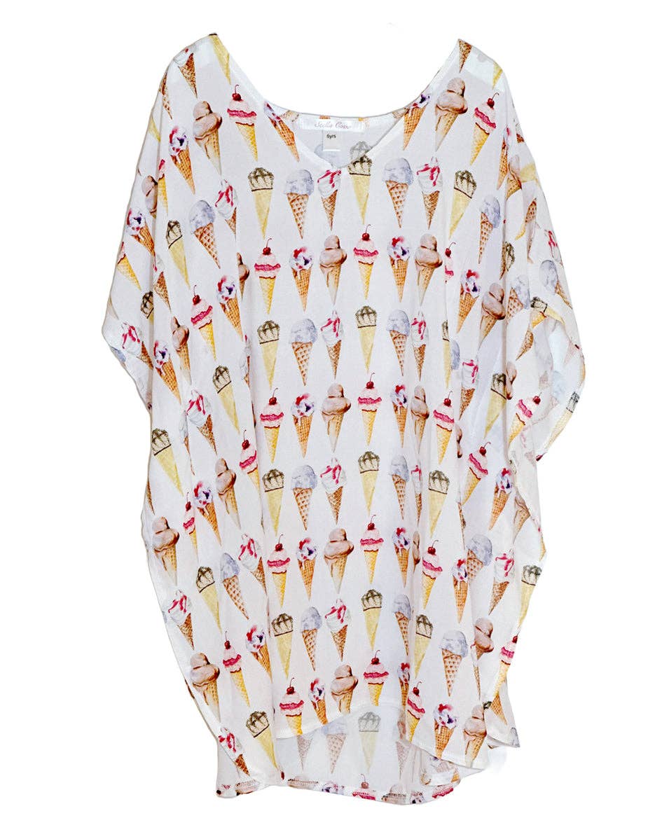 Ice Cream Beach & Pool Poncho - Magnolia Baby