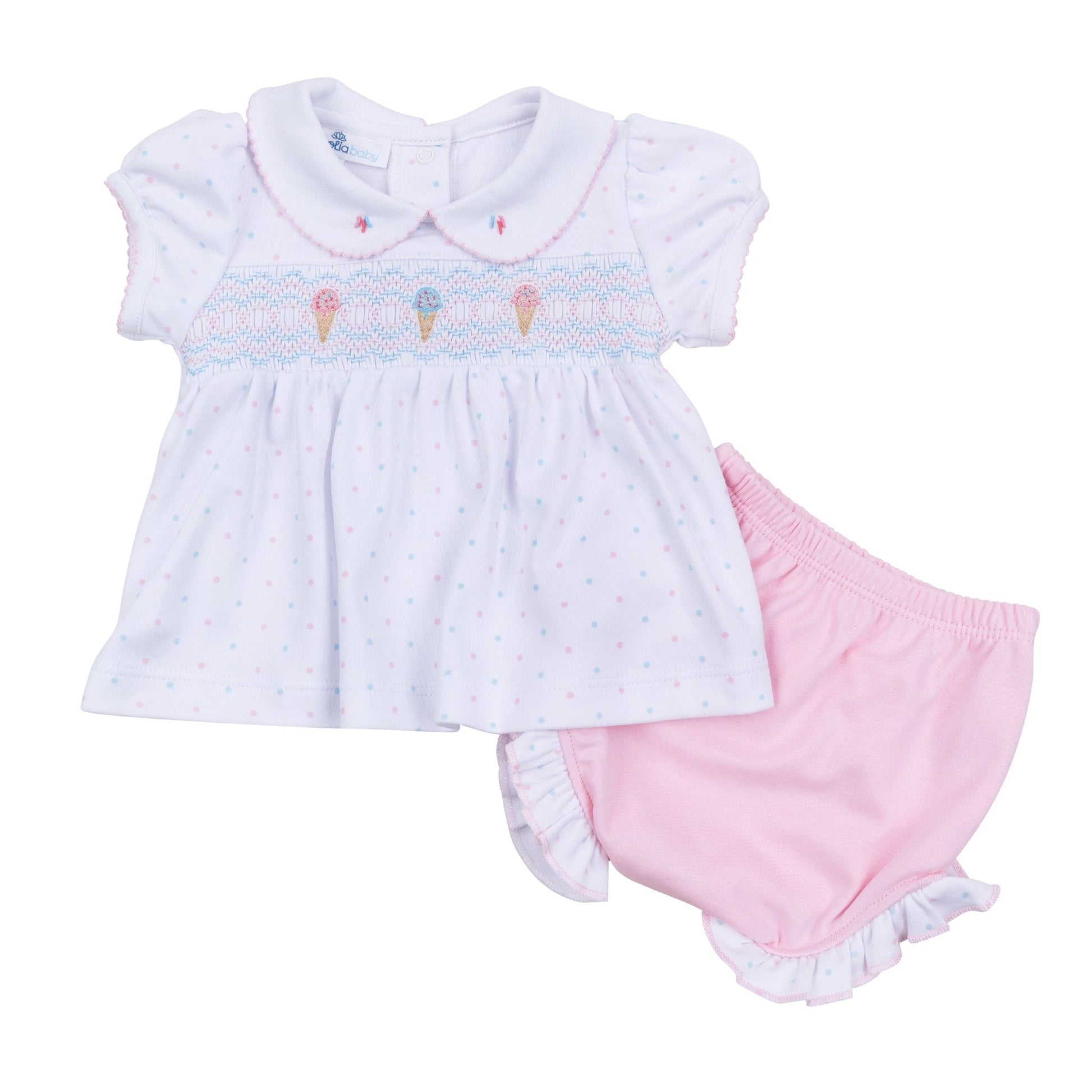 Magnolia Baby_Ice Cream Classics Smocked Collared Diaper Cover Set_4