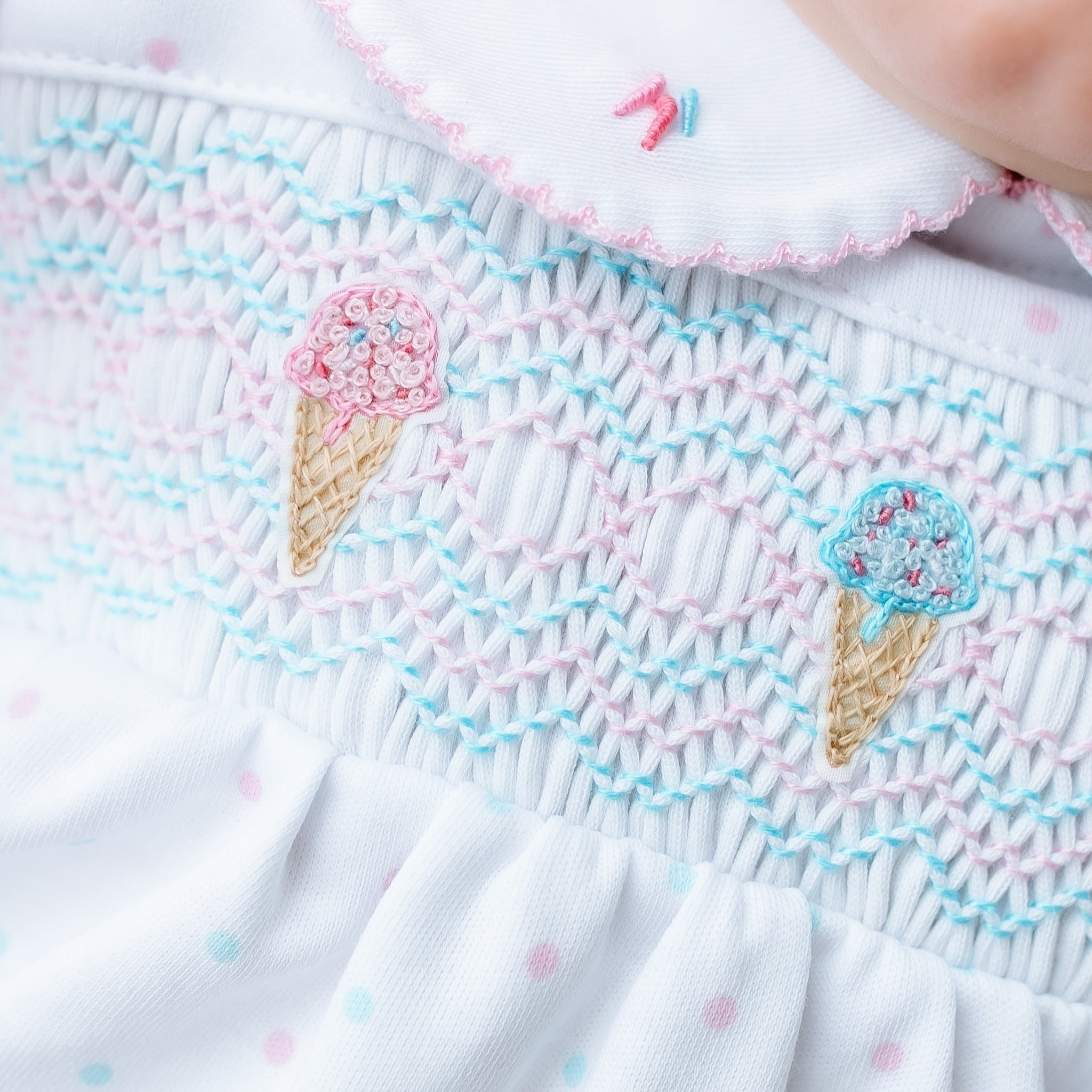 Magnolia Baby_Ice Cream Classics Smocked Collared Diaper Cover Set_2