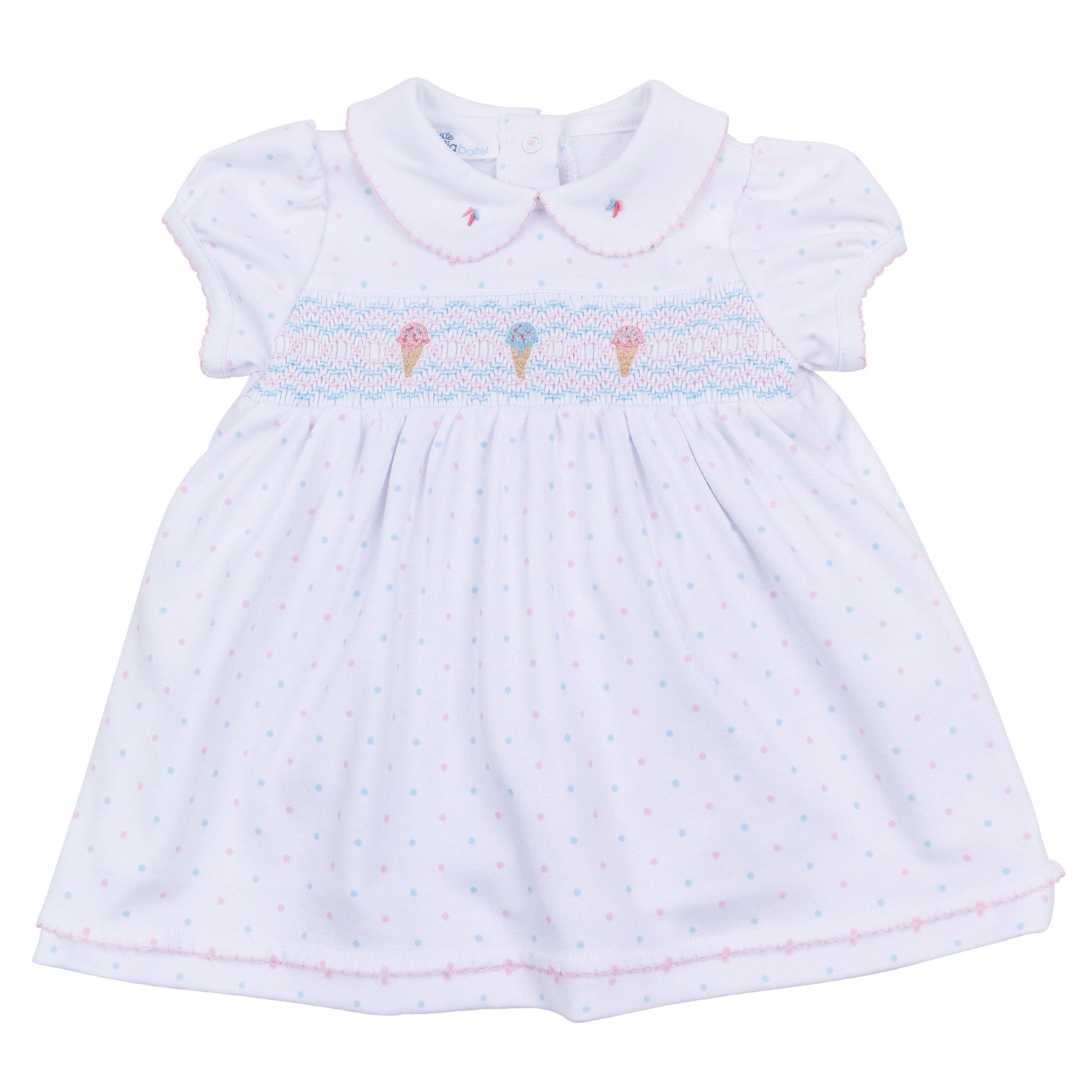 Baby & Toddler Girl Smocked Collared Dress - Pima Cotton