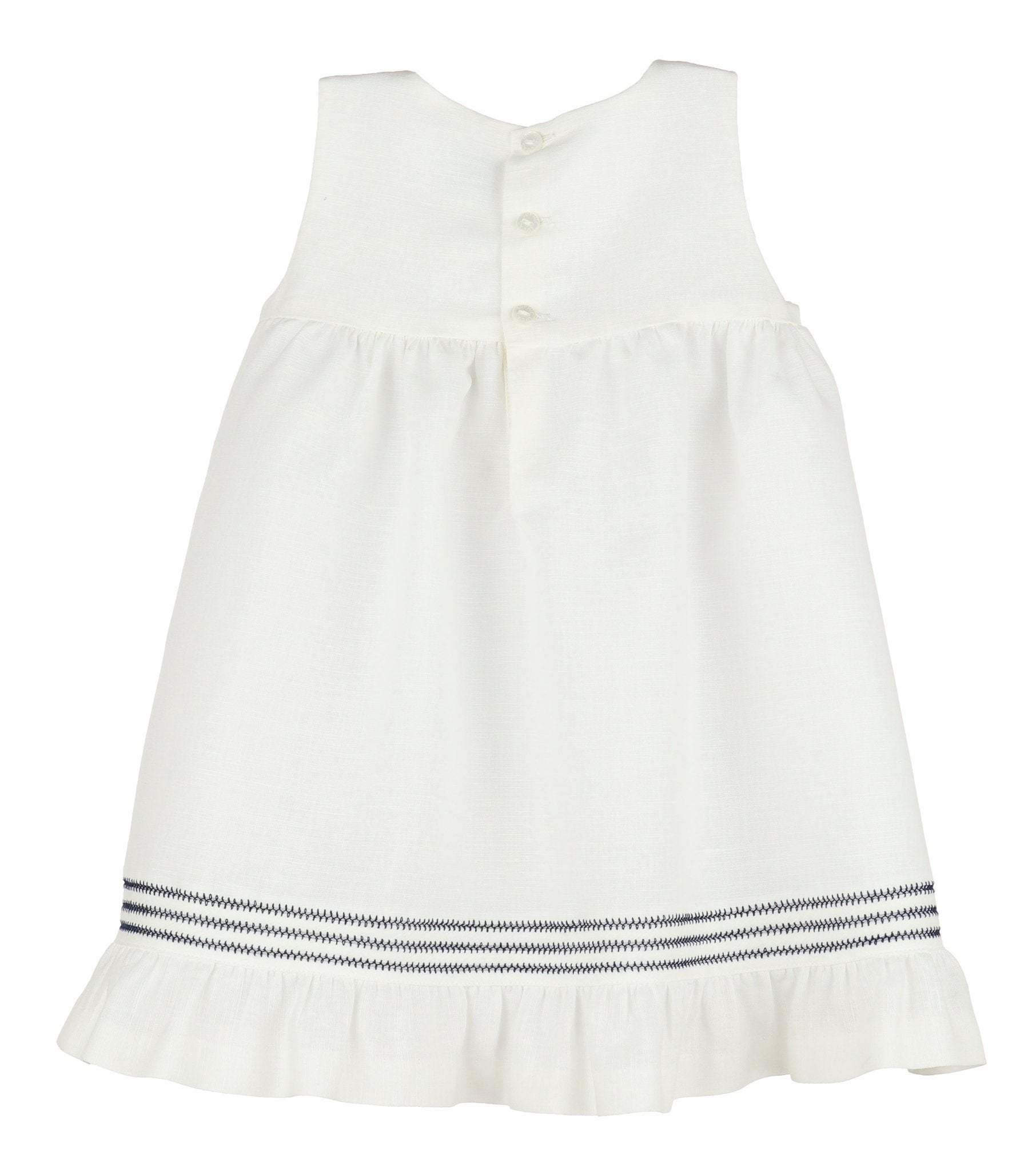 Infant & Toddler Randall Sailor Dress - Navy Blue - Magnolia BabyDress