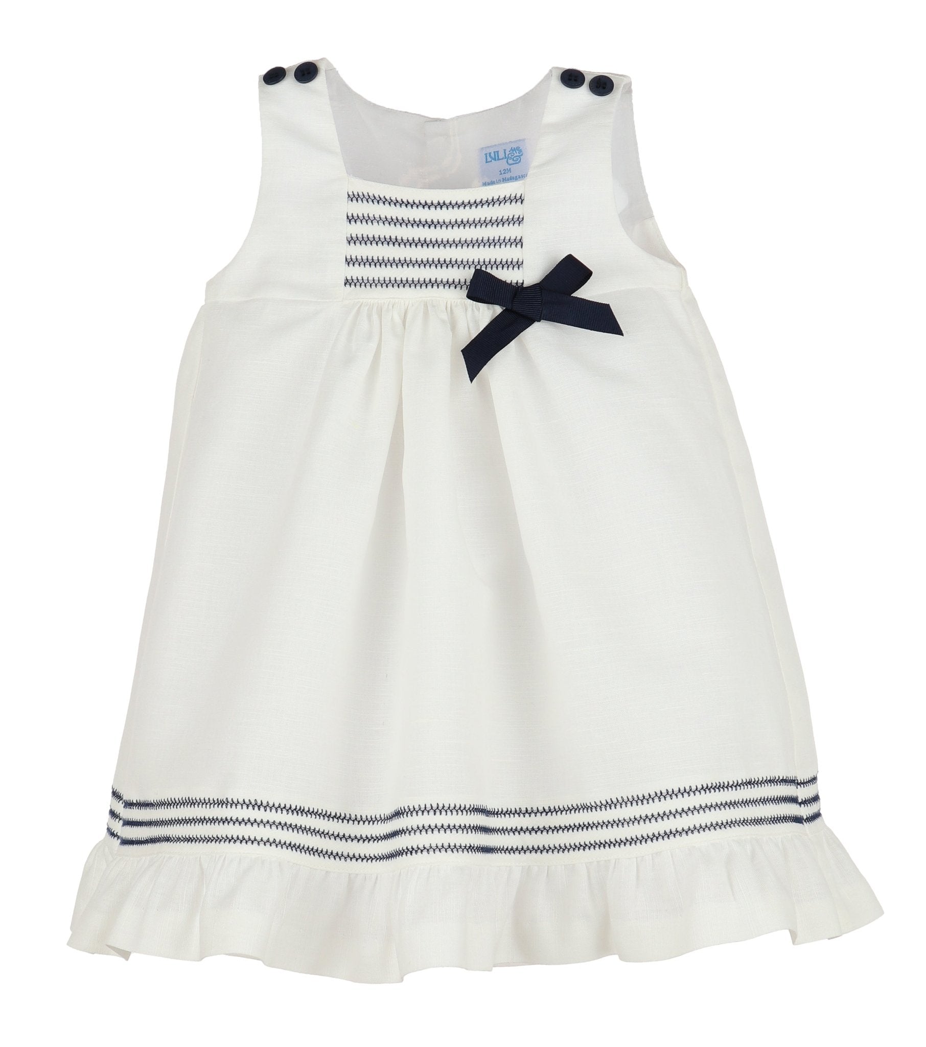 Infant & Toddler Randall Sailor Dress - Navy Blue - Magnolia BabyDress